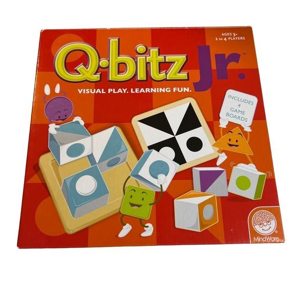 Mindware Toys Qbitz Jr Visual Play Learning Fun Puzzle Game Ages 3 Mindware Complete Nice